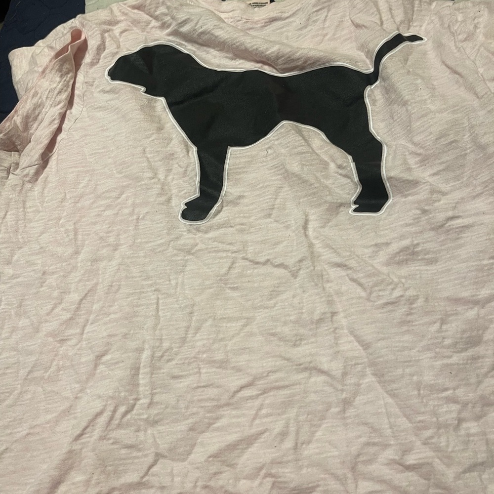 Victoria secret pink dog shirt, size M
